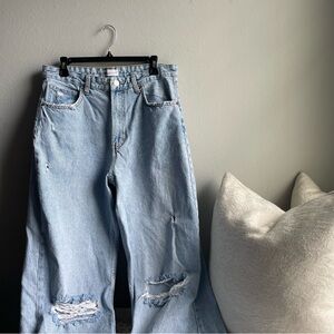 ZARA High Rise Loose-Fit Denim